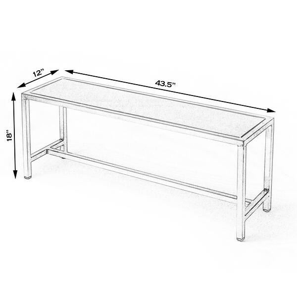 Handmade Butler Tribeca Iron Bench (India) - Bed Bath & Beyond - 12036982