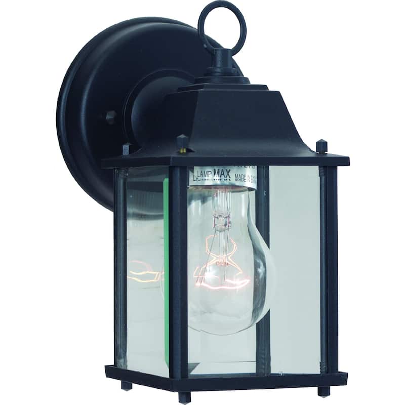 Volume Lighting 1-Light Black Outdoor Wall Mount