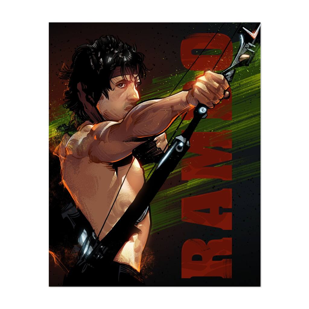 Rambo Txt Digital Anime Japanese Culture Music Art Print/Poster