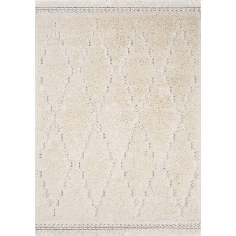 Napa Collection - Cream Lattice Rug