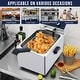preview thumbnail 5 of 3, 8L Electric Countertop Deep Fryer with Basket - N/A