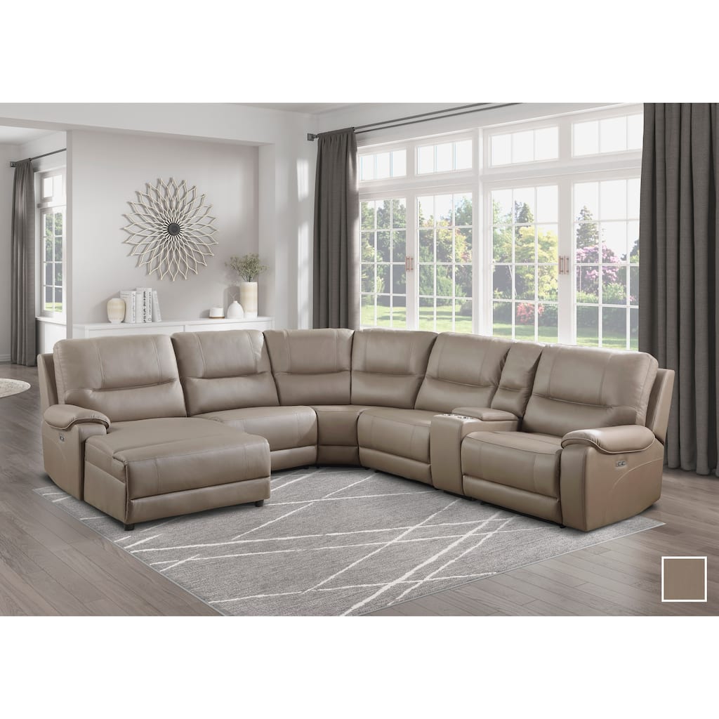 Fremont & Park Quill 6-Piece Power Modular Reclining Sectional Sofa