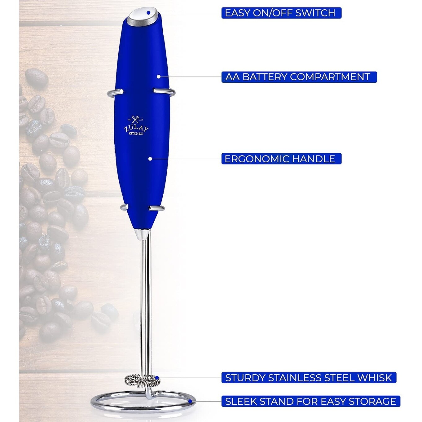 Zulay ZK Milk Frother OG with Stand - 20263286