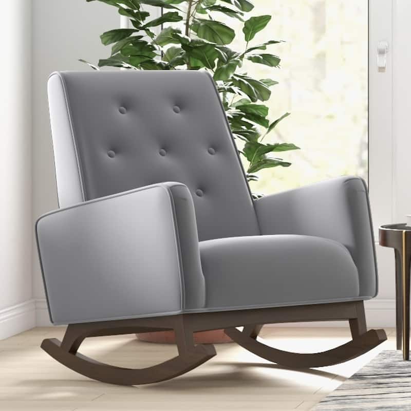 Westham Modern Indoor Nursery Rocking Armchair for Bedroom and Livingroom