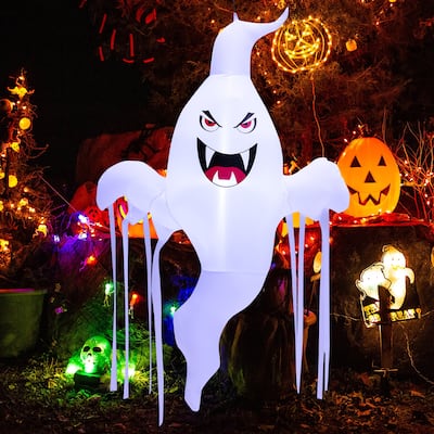 Costway 5 FT Tall Halloween Inflatable Hanging Ghost Blow-up Yard - See Details