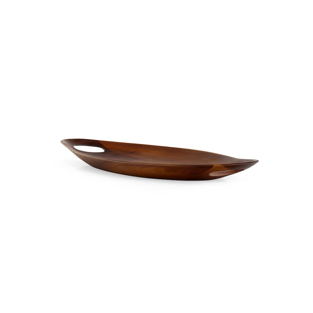 Nambe Portables Acacia Wood Tray - 18" x 9.5" x 2"