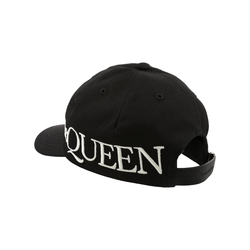 Alexander McQueen Oversized Embroidered Baseball Cap