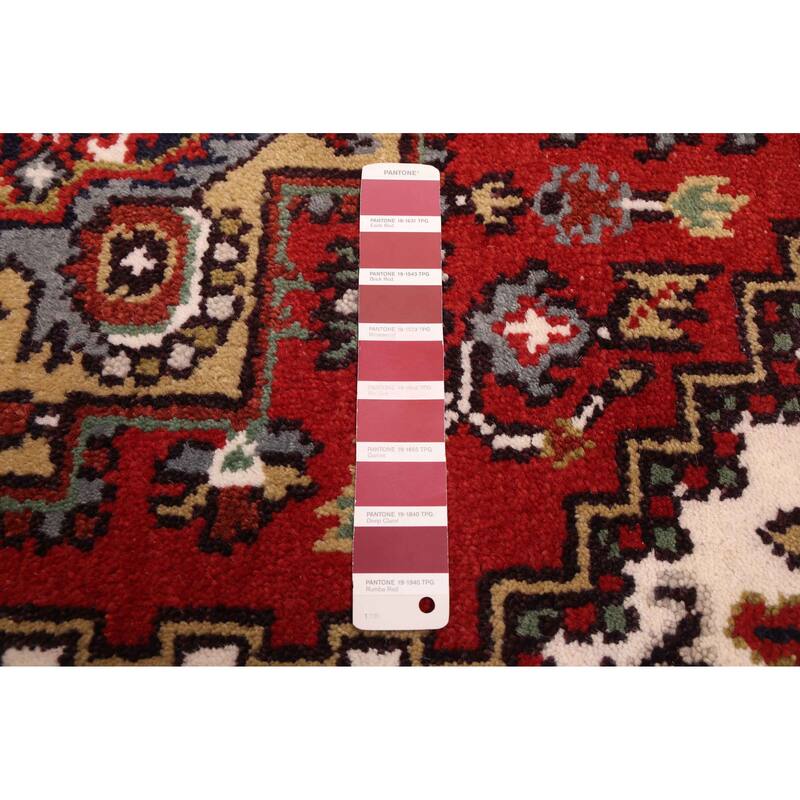 ECARPETGALLERY Hand-knotted Serapi Heritage Red Wool Rug - 3'11 x 5'11
