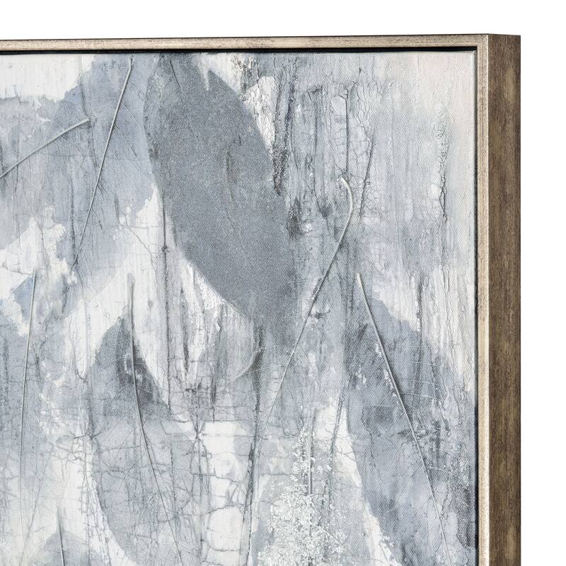 Elk Home Willow Abstract Off White Fabric Wall Art