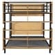 preview thumbnail 11 of 53, Metal Bunk Bed with Bedside Storage Bookcase, Twin Over Twin/Full Over Full Convertible Bunk Bedframe with Ladder and Guardrail