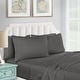 preview thumbnail 42 of 103, ﻿Superior 1200 Thread Count Egyptian Cotton Solid Bed Sheet Set California King - Charcoal