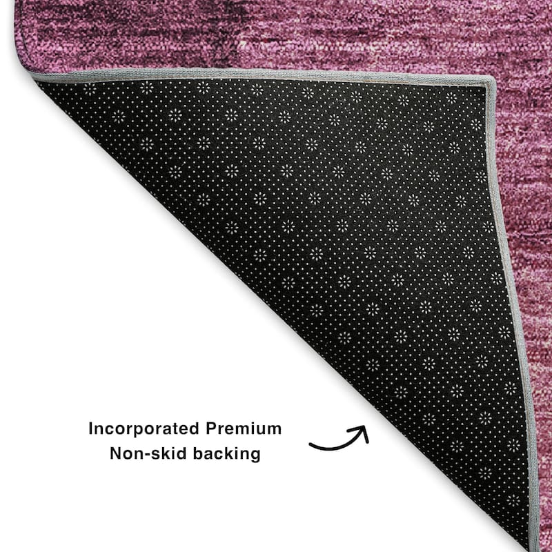 Premium Washable Super Soft Ombre Stripes Mayfield Rug