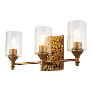 Transitional Gold 3-Light Bath Vanity Bar Light