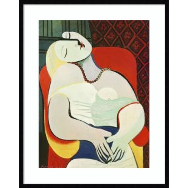 The Dream 1932 by Pablo Picasso Framed Wall Art Print - Bed Bath