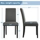 preview thumbnail 9 of 7, Yaheetech 4pcs Upholstered Fabric Dining Chairs with Solid Wood Legs For Dining Room - N/A