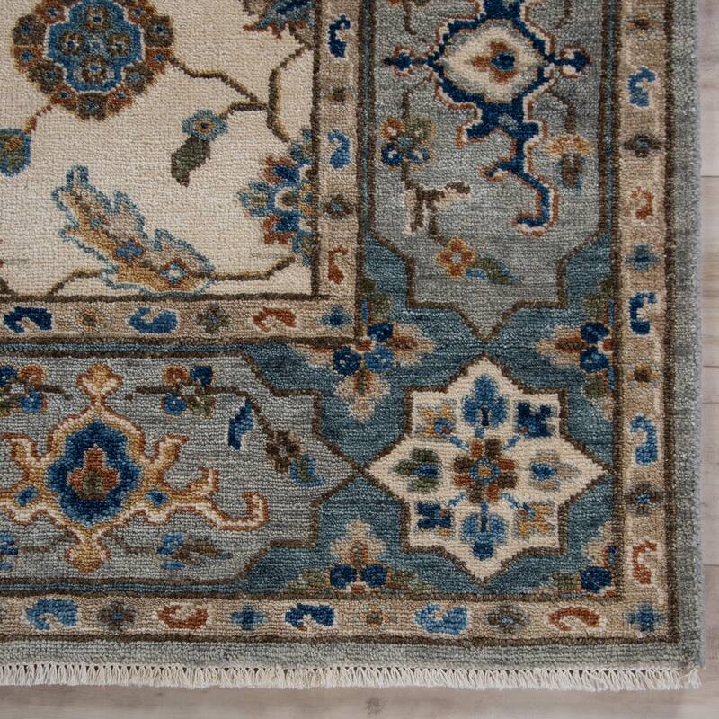 Alora Decor Greek Transitional Medallion Wool Area Rug