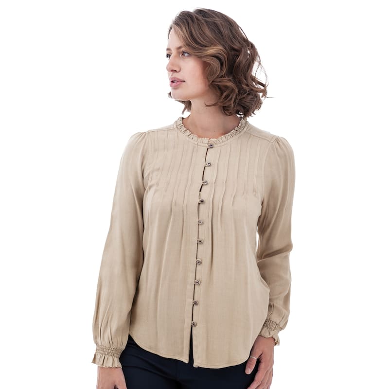 Aventura Women's Isabel Pintuck Top - Chanterelle - XS