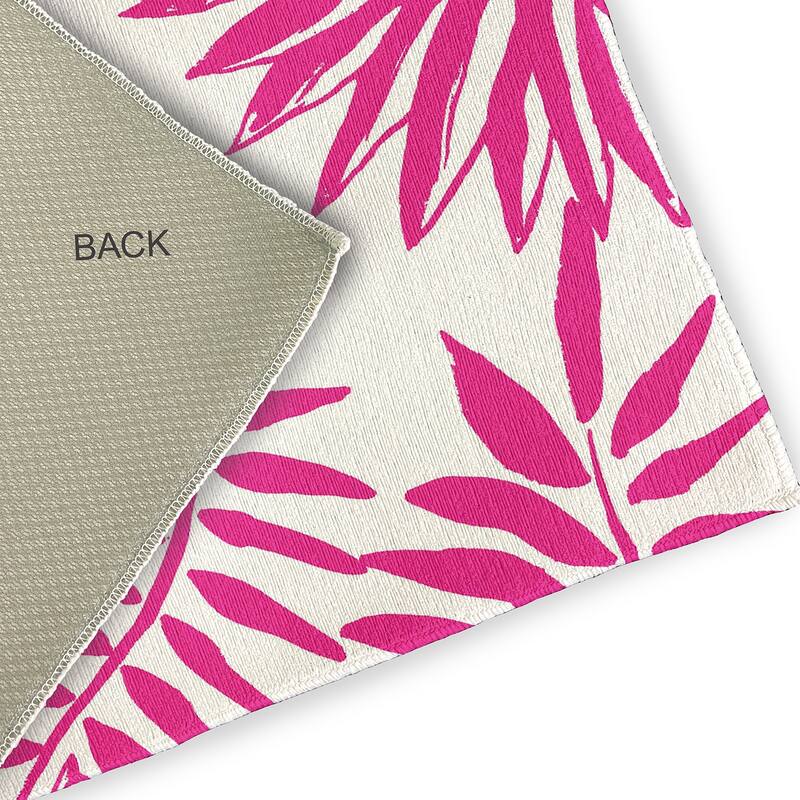Pineapple Leaves Spring Chenille Indoor/Outdoor Rug