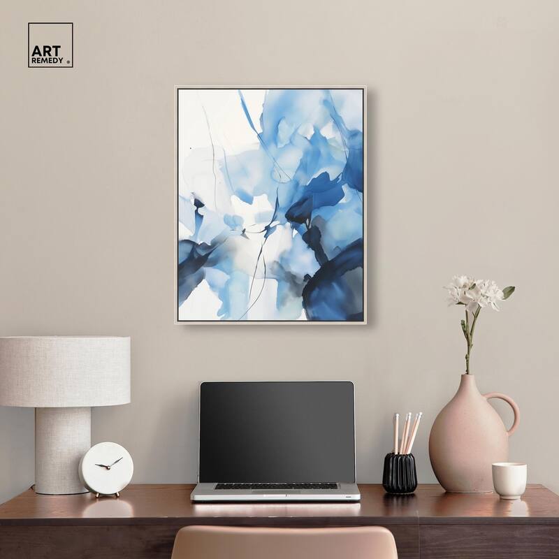 Fleur Bleue II Canvas by Art Remedy