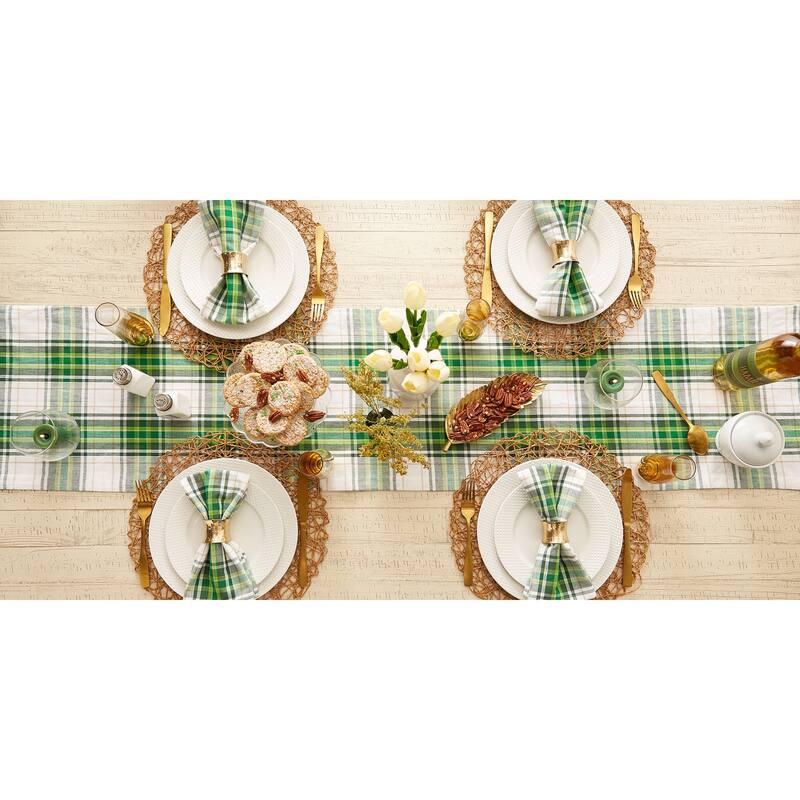 St. Paddy Plaid Table Runner 14x72 - 14x72