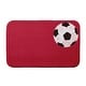 preview thumbnail 1 of 4, Soccer Ball Bath Mat 17 x 24 - Red