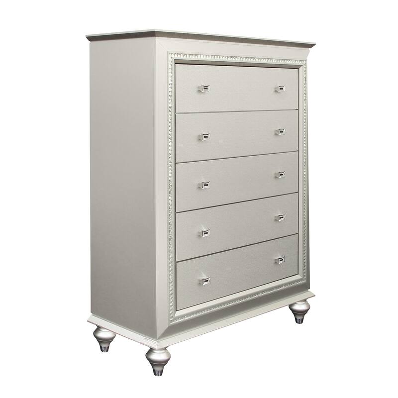 Coronet 5-drawer Chest - Champagne