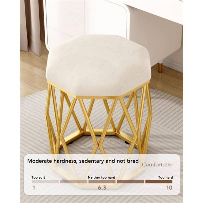 Modern Luxury Round Stool Office Chair and High-Density Foam