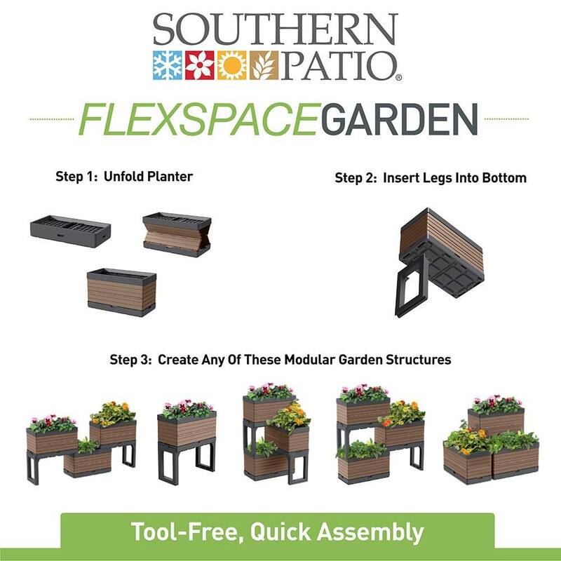 Southern Patio FlexSpace Modular Planter Garden