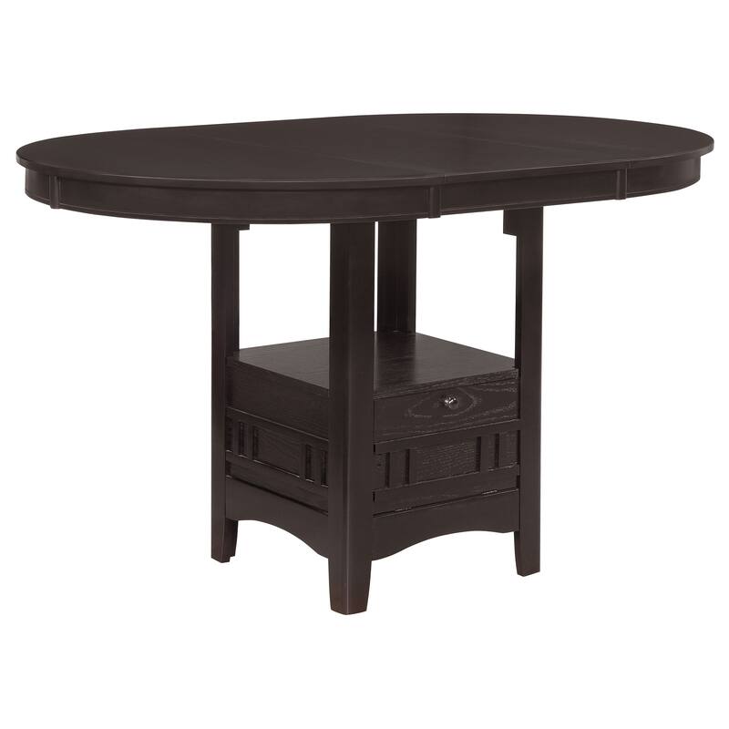 Coaster Furniture Lavon Oval Counter Height Table Brown - 42.00'' - 60.00'' x 42.00'' x 36.25'' - Espresso