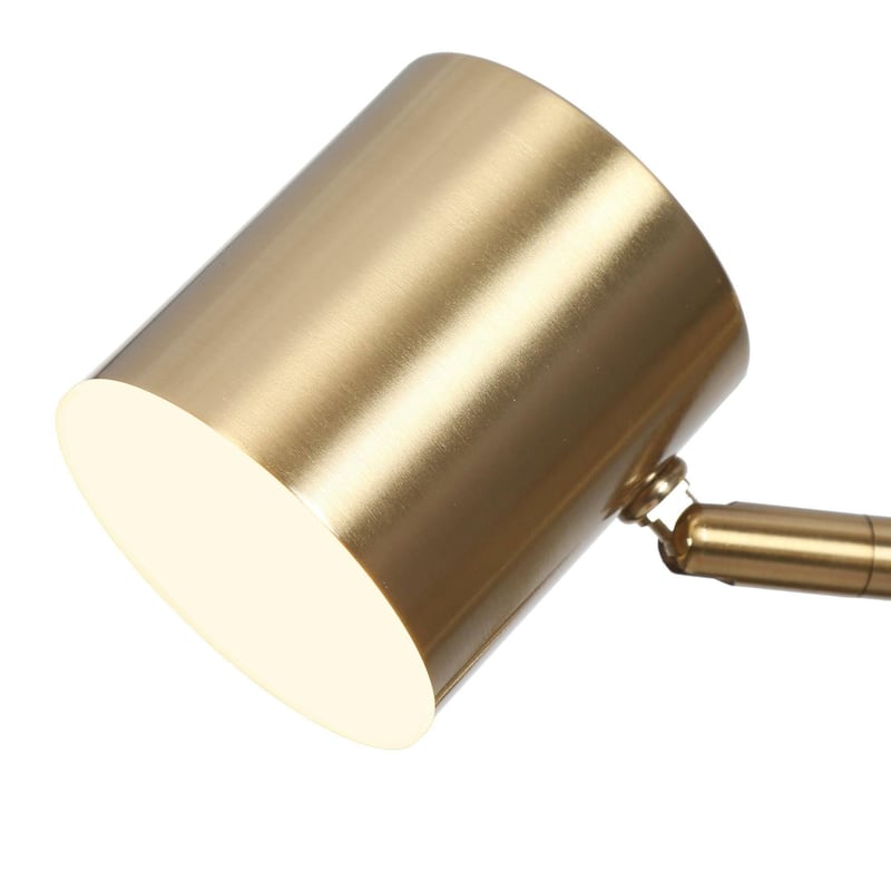 Modern Gold Brass 4/5-Light Integrated LED Chandelier Metal Linear Island Light for Kitchen