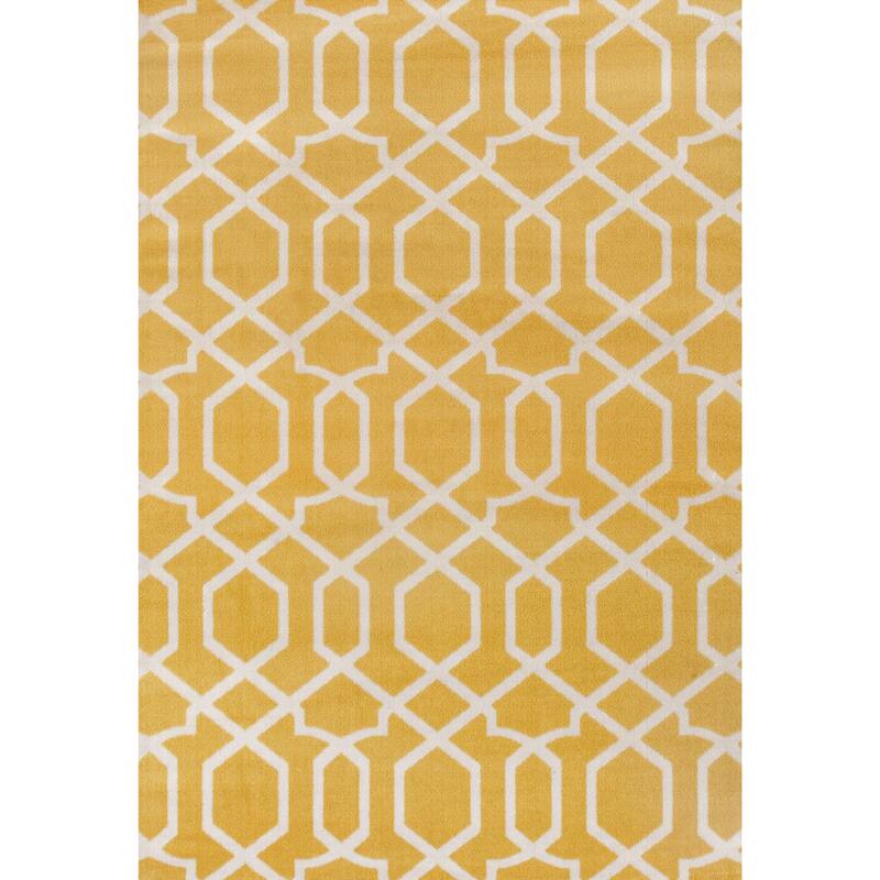 World Rug Gallery Contemporary Trellis Design Soft Indoor Area Rug