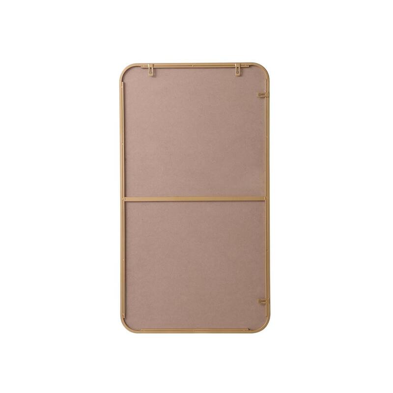 Ezra Soft Corner Metal Rectangular Mirror