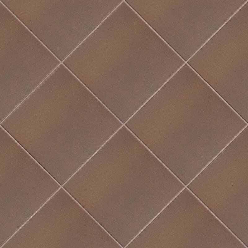 Merola Tile Quarry Flame Brown 7-3/4" x 7-3/4" Ceramic Floor and Wall Tile