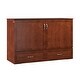 preview thumbnail 27 of 67, Hamilton Traditional Wood Murphy Bed Chest with Charging Station
