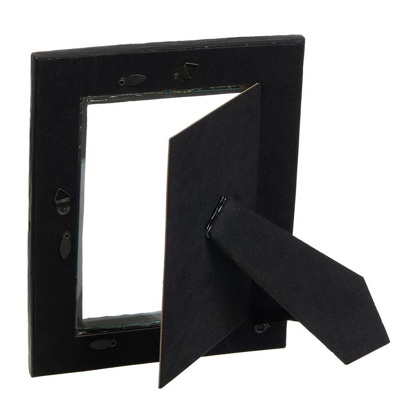Glitzhome Set of 2 Xmas Honeycomb Resin Wall Tabletop Picture Frames-4x6,5x7