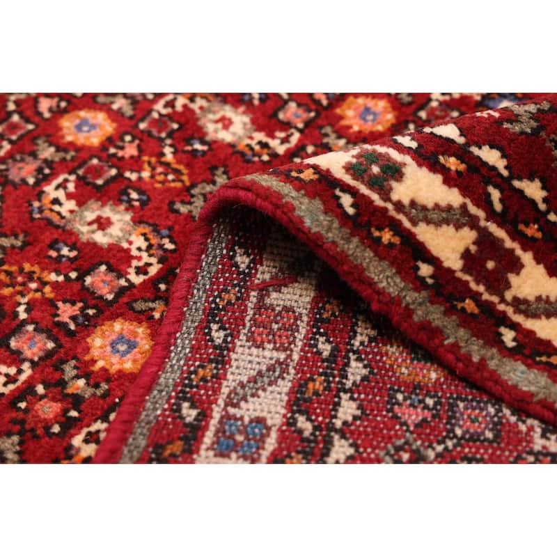 ECARPETGALLERY Hand-knotted Andelz Dark Red Wool Rug - 2'4 x 10'11