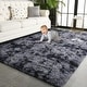 preview thumbnail 59 of 130, Modern Indoor Area Rug Tie-Dyed Carpet for Living Room Bedroom Nursery 5'x8' - Tie-dye dark grey - Rectangle