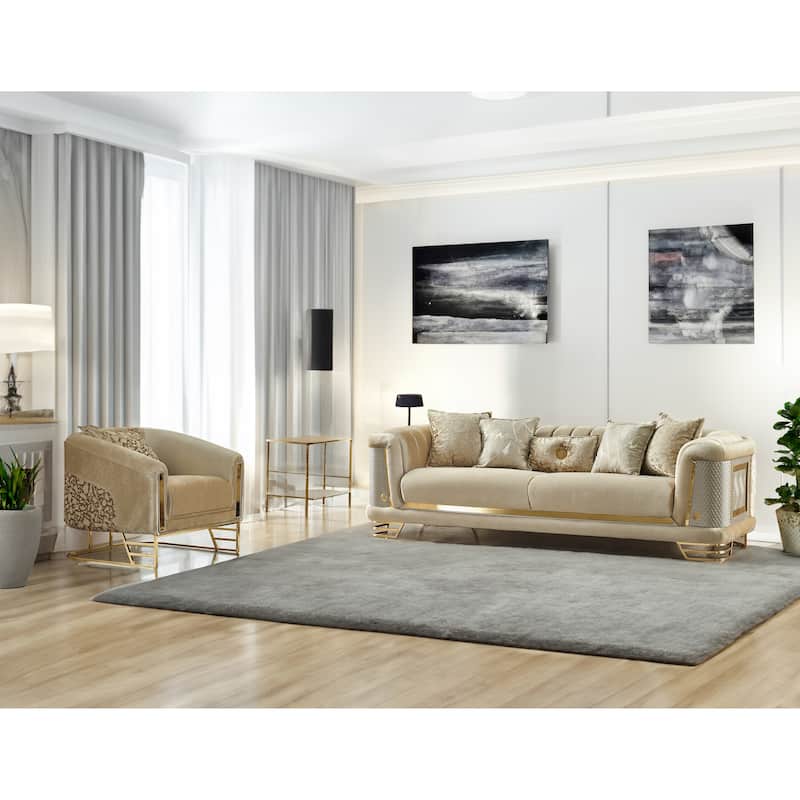 Renillo Upholstered Velvet Accent Chair