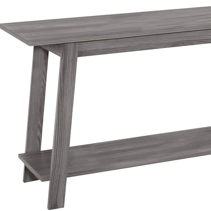 Wooden Laminate Open Storage Shelf TV Stand Ideal for Use in Living Room Bedroom or Playroom - 42”L x 15.75”W x 22.5”H