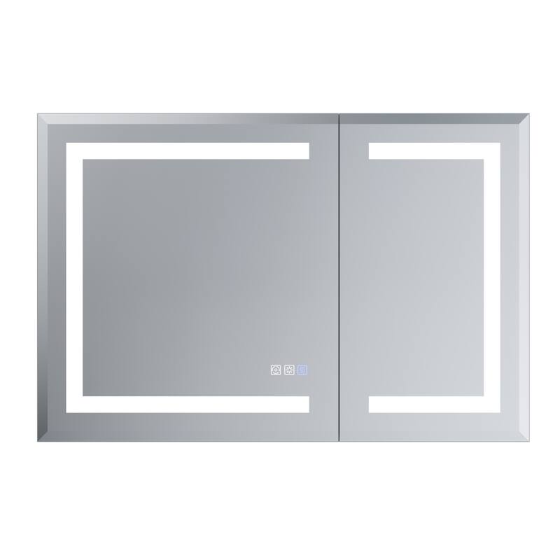 30-48'' W x 24'' H Surface or Recessed LED Bathroom Medicine Cabinet With Mirror,Defog & Quiet Hinges