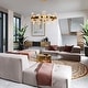 preview thumbnail 4 of 13, Modern Glam 24-Light LED Drum Chandelier for Dining Room - D 31.1" x H 72.4" Max