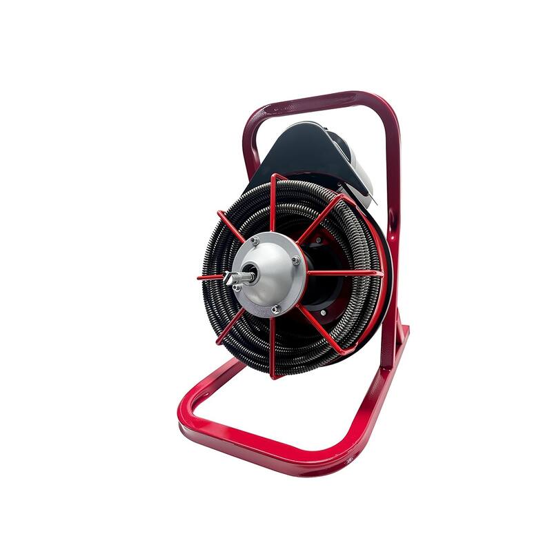 75FT x 1/2in Drain Cleaner Machine, 400W Electric Drain Snake with 6 Cutters & Foot Switch for 1" to 4" Pipes
