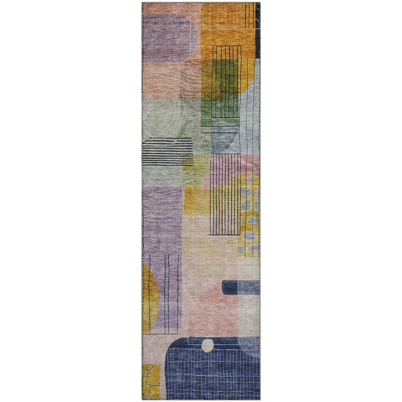 Premium Washable Super Soft Abstract Contemporary Mayfield Rug