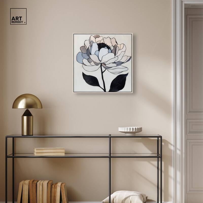 Gray Scale Flower II Canvas by Art Remedy