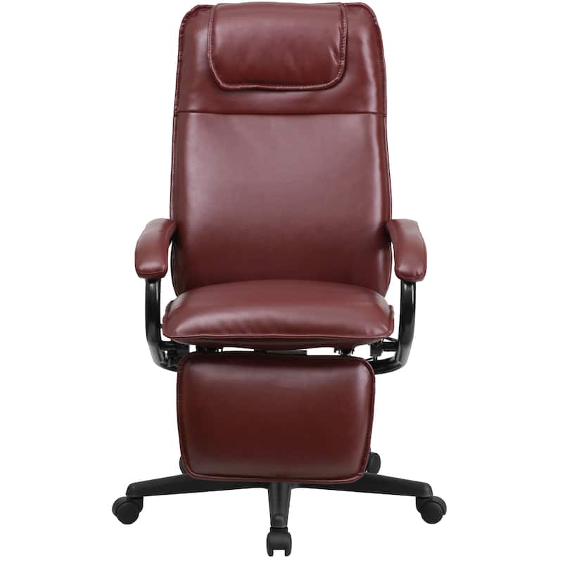 High-back LeatherSoft Reclining Ergonomic Swivel Armchair