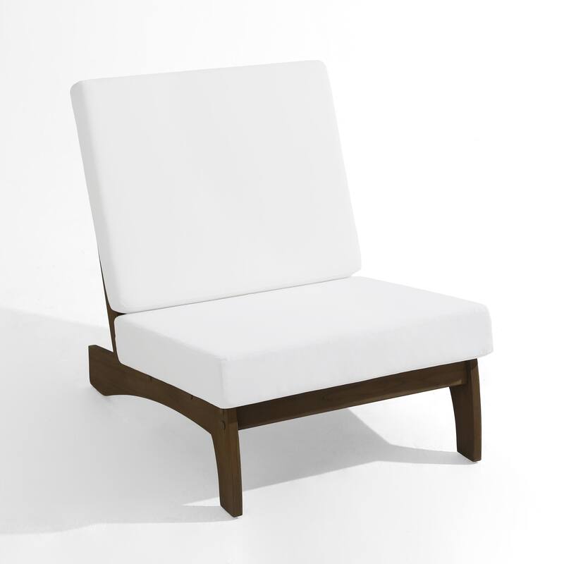 Casual Teak Wood 5-Piece Outdoor Patio Conversation Set