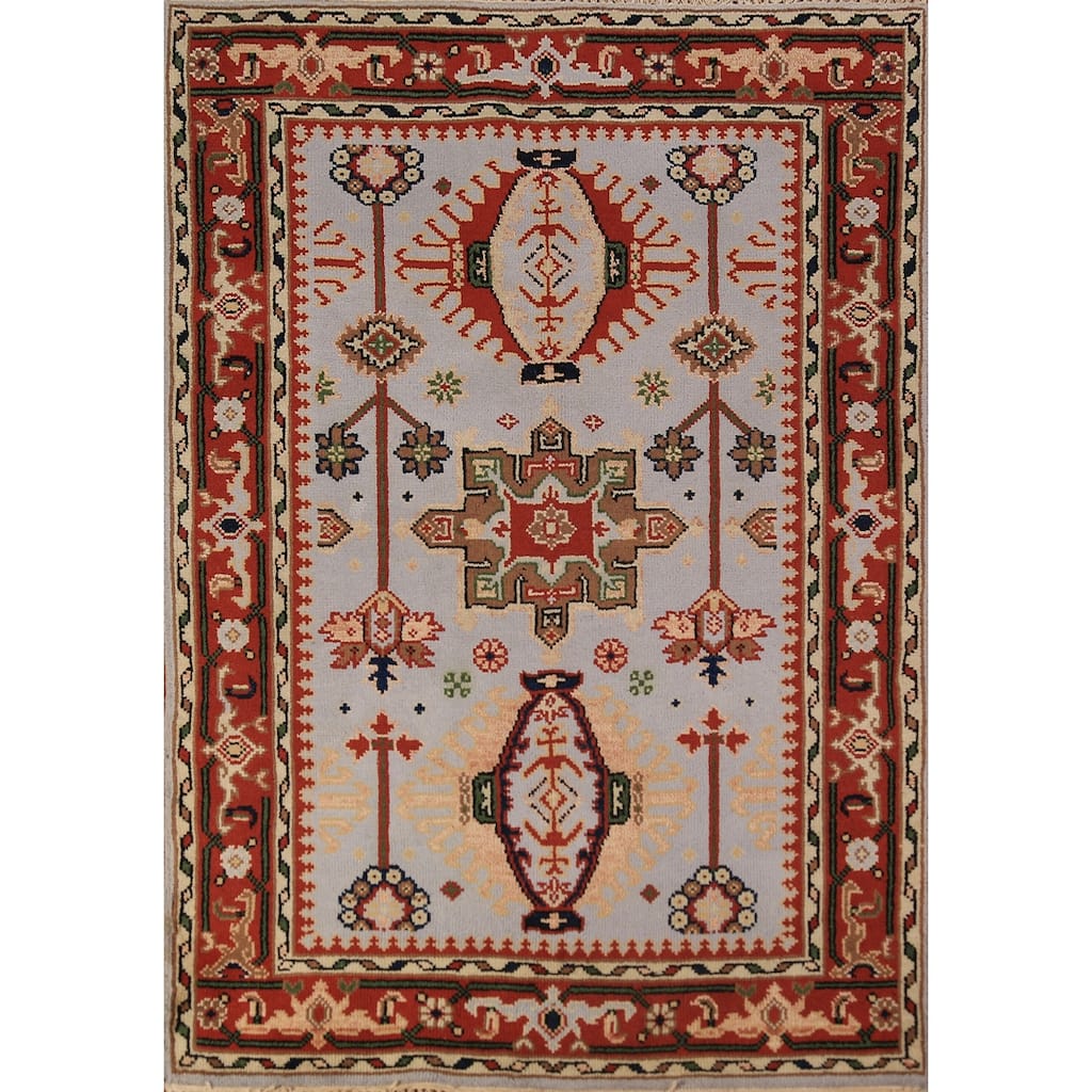 Khottan Oriental Accent Rug Handmade Wool Carpet - 3'11"x 5'10"