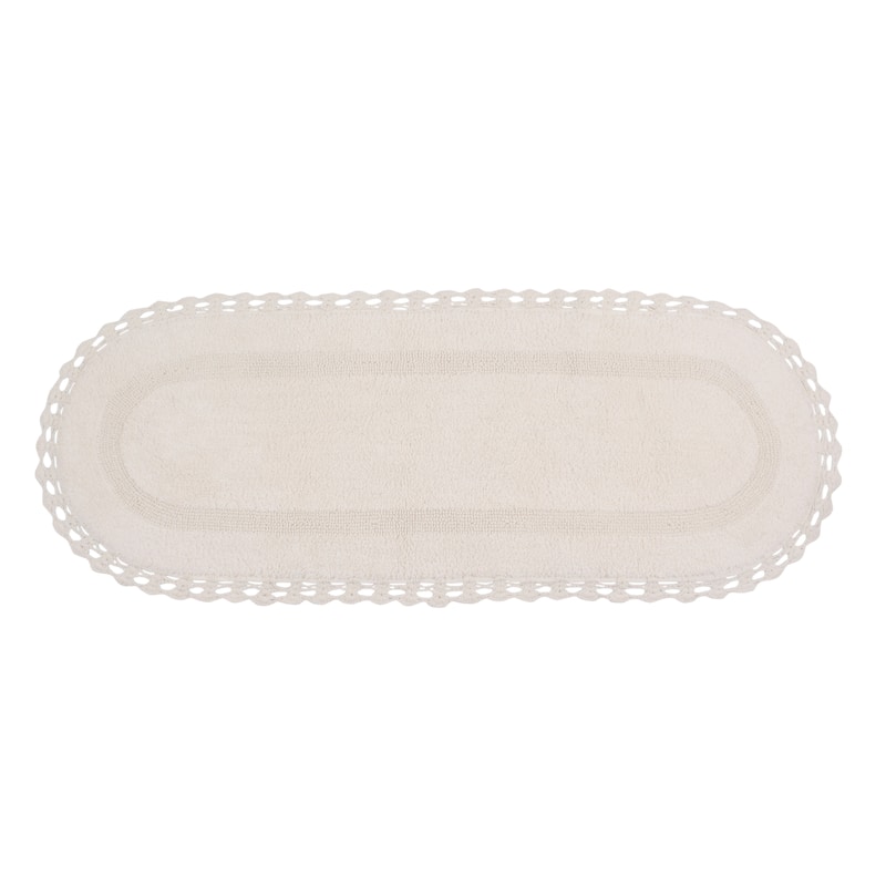 Hampton Contour Rug, Cotton Soft, Water Absorbent, Non Slip U Shape Contour Rug Machine Washable 20"x20" Contour