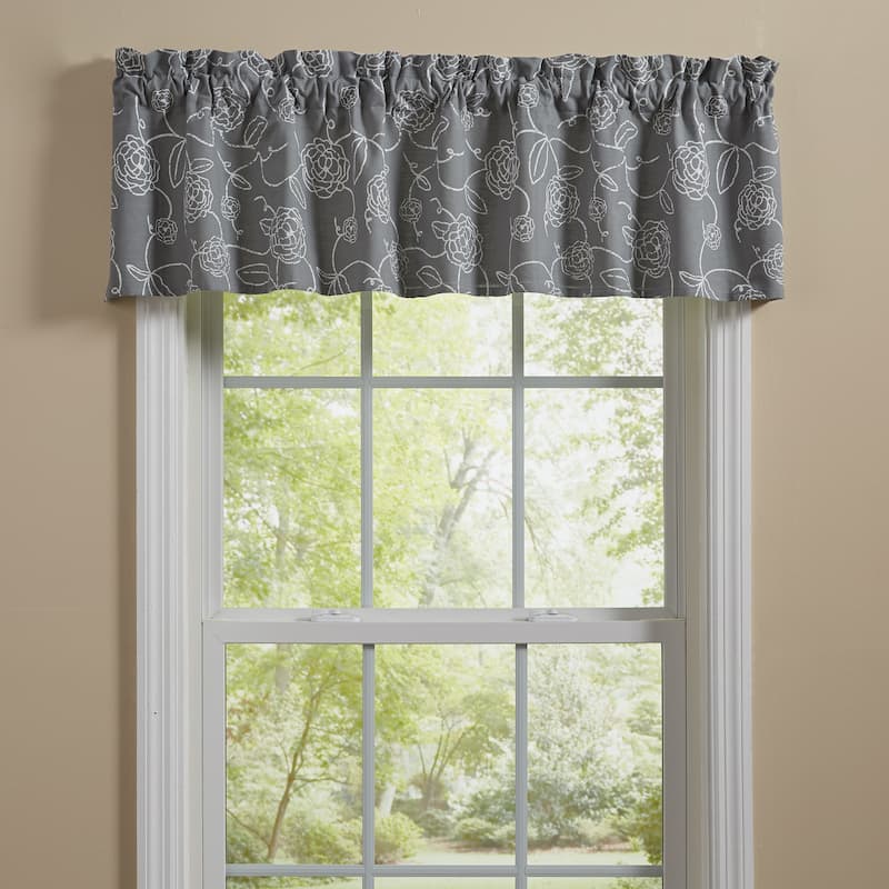 Park Designs Garden Path Printed Valance 60x14 - 60" X 14"