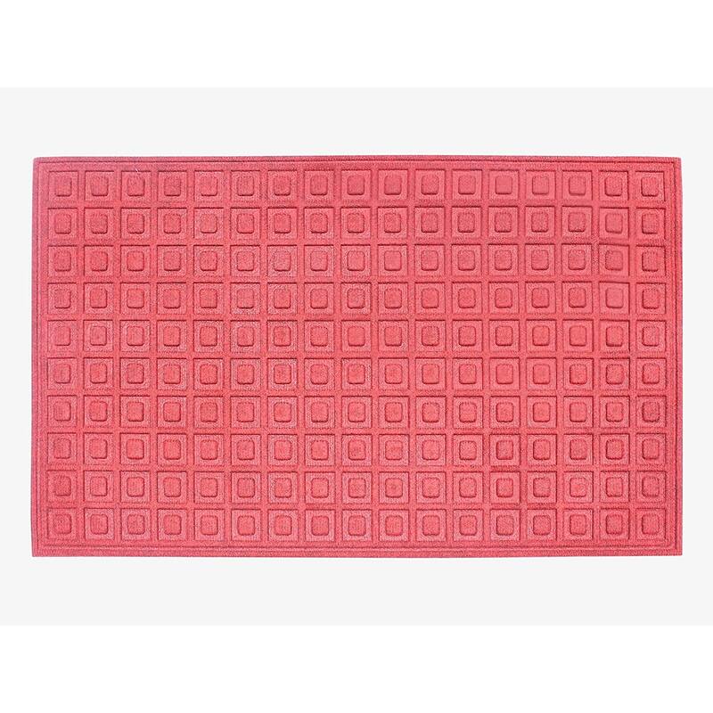 A1HC Water retainer Indoor/Outdoor Doormat, 24" x 36" - Red